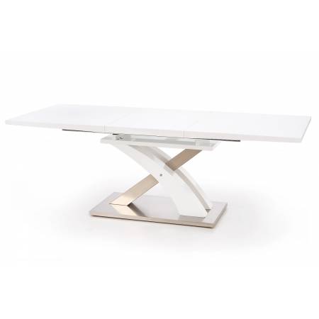 Stół rozkładany SANDOR - biały lakierowany