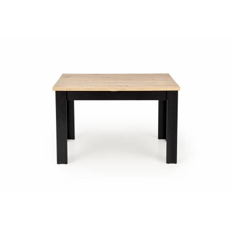 BAGIO stół rozkładany 120-160/80 cm dąb artisan/czarny