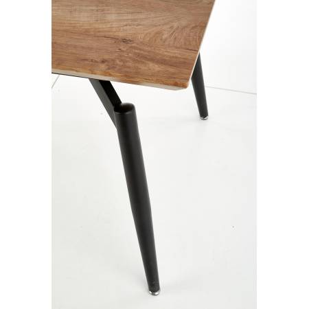 CAMBELL stół rozkładany, blat - naturalny, nogi - czarny