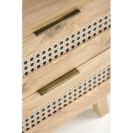 BORNEO SN-1 szafka nocna dąb artisan/czarny