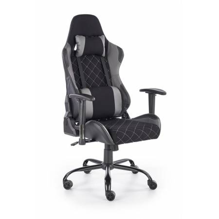 Fotel gabinetowy Drake czarno-popielaty